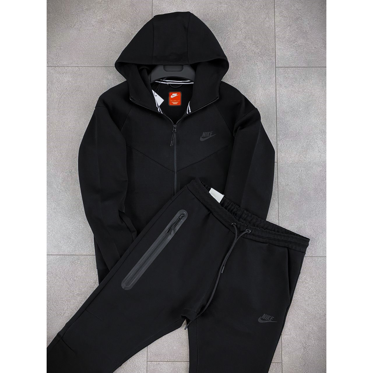  Мъжки спортен екип Nike Tracksuit Tech Fleece Black New model