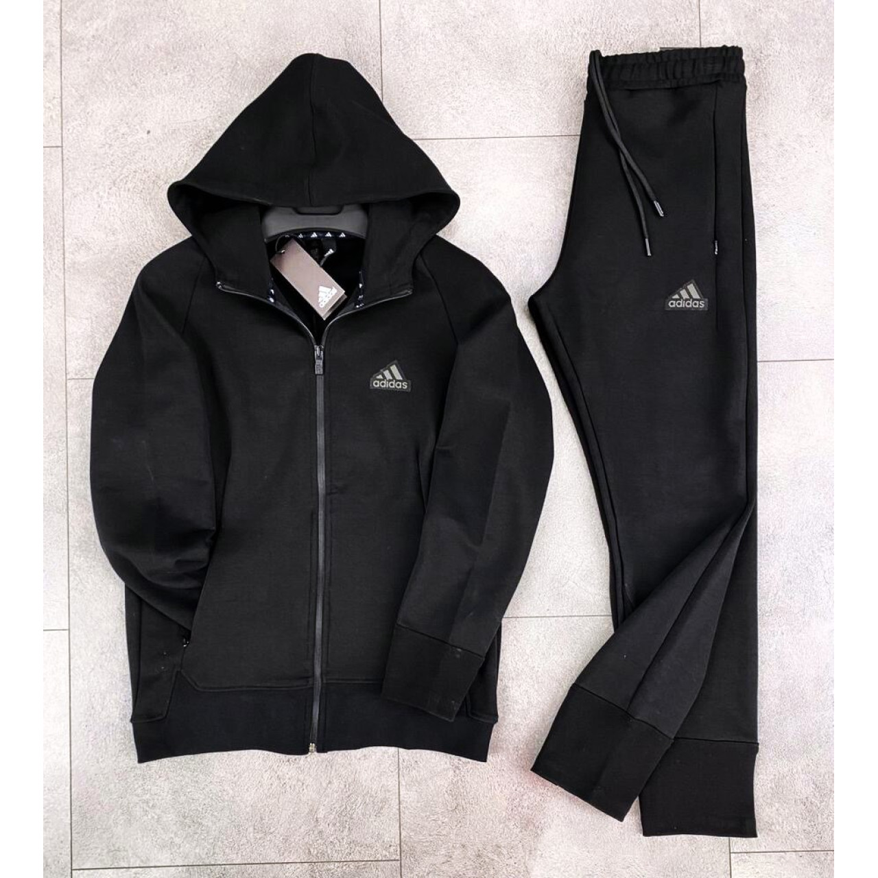 Мъжки спортен екип Adidas Tracksuit Black